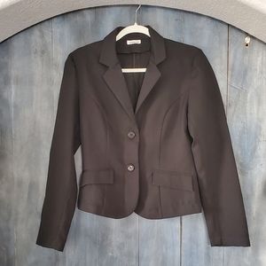 Black blazer jacket suit